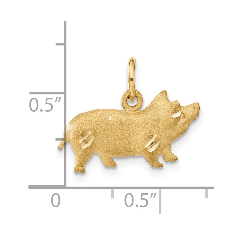 14k Pig Charm-C1160