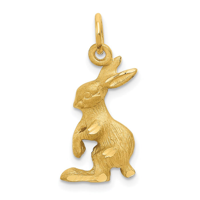 14k Jack Rabbit Charm-C1161