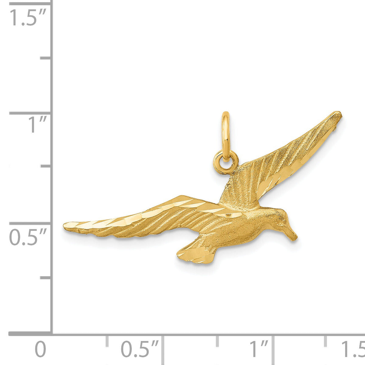 14k Seagull Charm-C1204