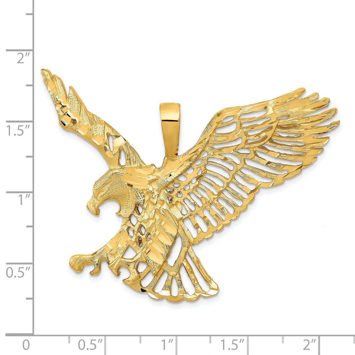 14k Large Eagle Charm-C1216