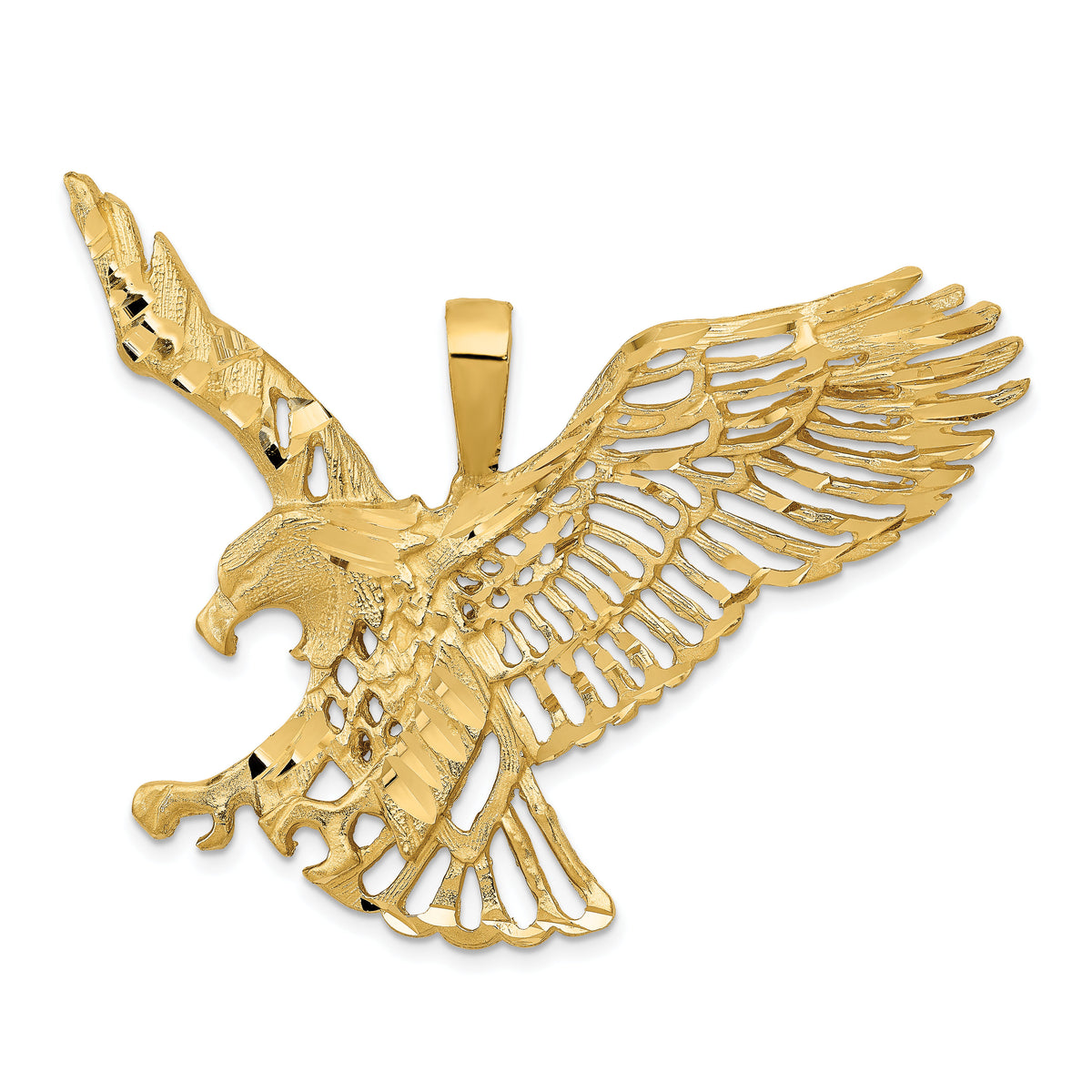 14k Large Eagle Charm-C1216