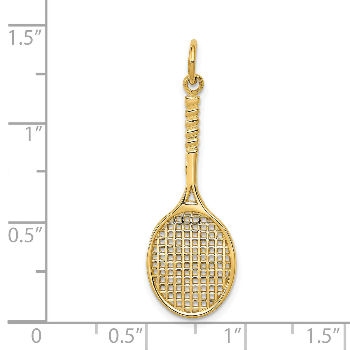 14k Tennis Racquet Charm-C1224