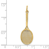 14k Tennis Racquet Charm-C1224