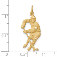 14k Hockey Player Charm-C1228