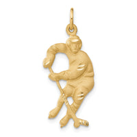 14k Hockey Player Charm-C1228