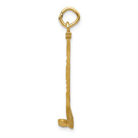14k Satin D/C Hockey Stick Charm-C1232