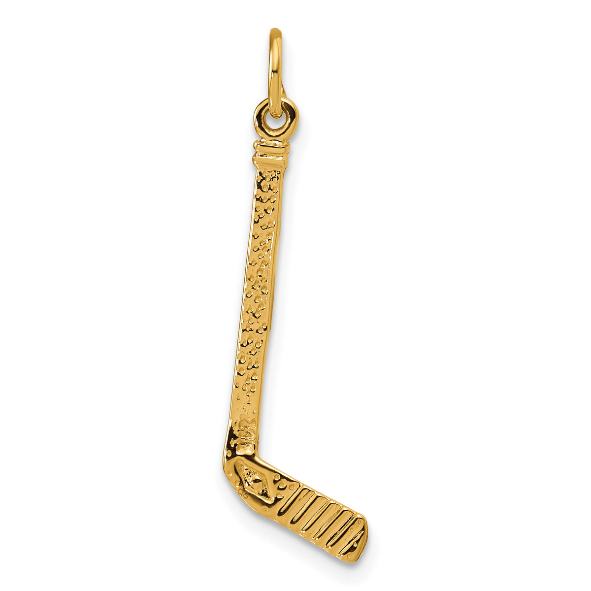 14k Satin D/C Hockey Stick Charm-C1232