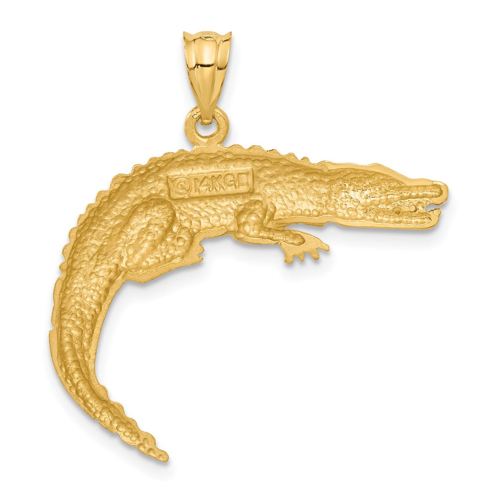 14k Alligator Pendant-C128