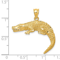 14k Alligator Pendant-C128