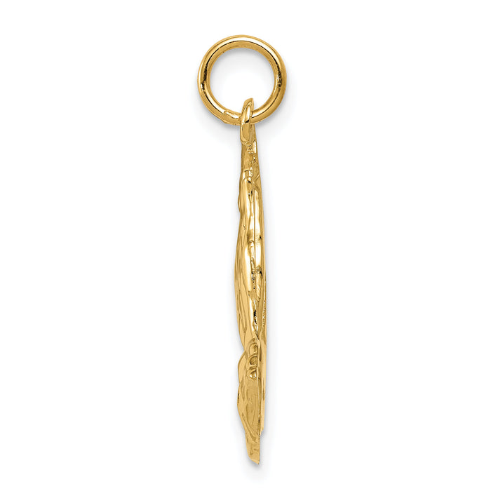 14k Praying Hands Pendant-C1305