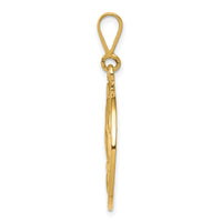 14K Praying Hands and Serenity Prayer Pendant-C1308