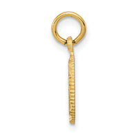 14K Eternal Life Cross in Circle Charm-C1314