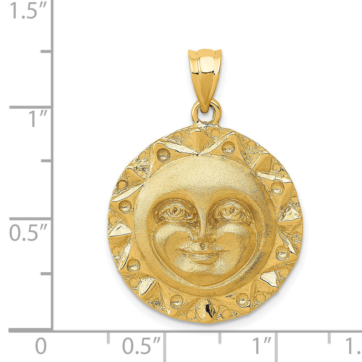 14k Sun Charm-C135