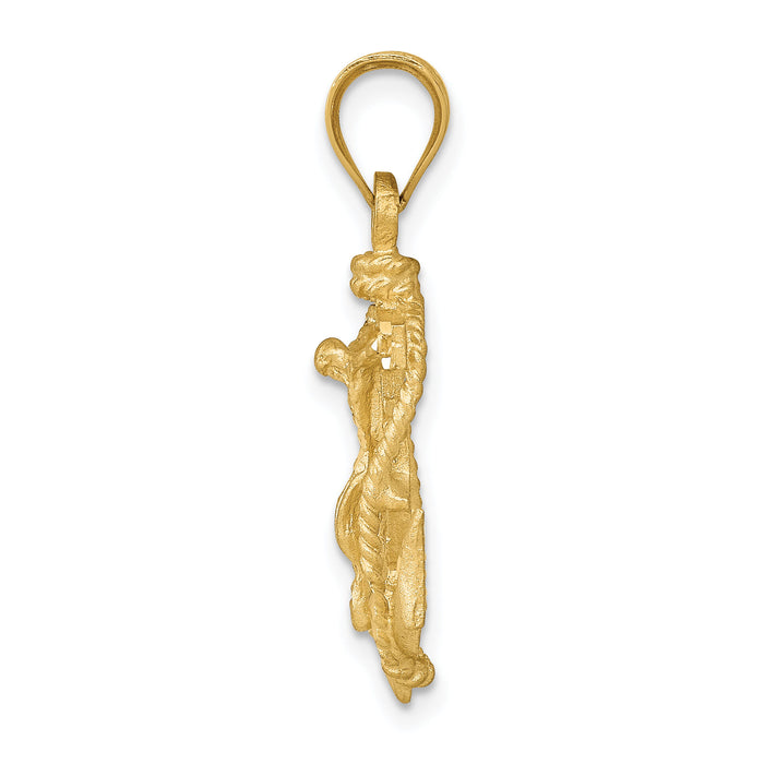 14k Mariners Crucifix Pendant-C139