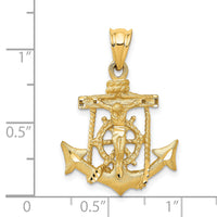 14k Mariners Crucifix Pendant-C139
