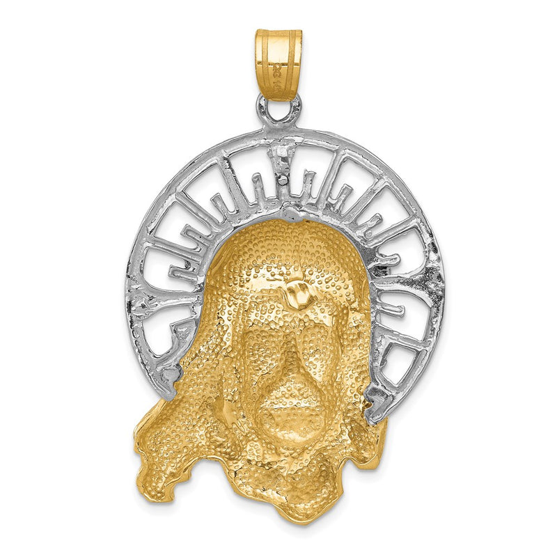 14k Tri-color Jesus Pendant-C1406