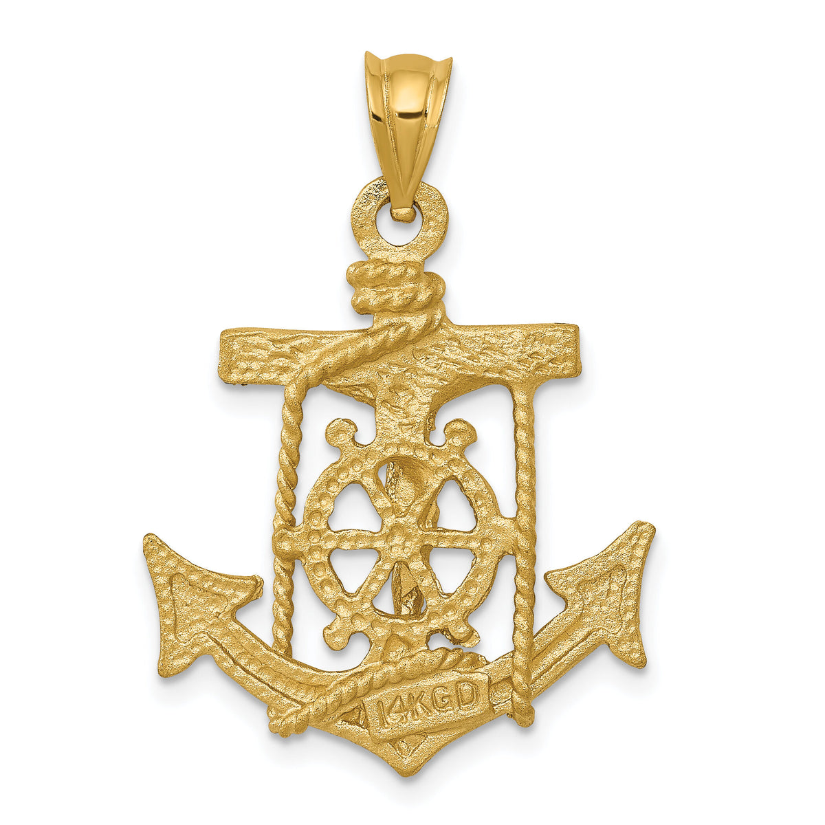 14k Mariners Crucifix Pendant-C141