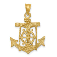 14k Mariners Crucifix Pendant-C141