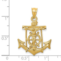 14k Mariners Crucifix Pendant-C141