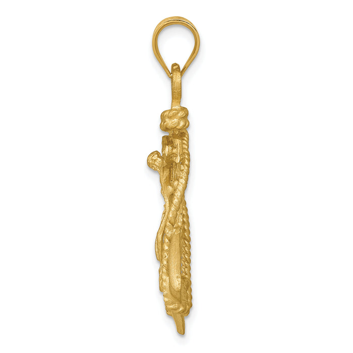 14k Mariners Crucifix Pendant-C144