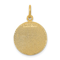 14K Satin and Polished Communion Charm-C1448