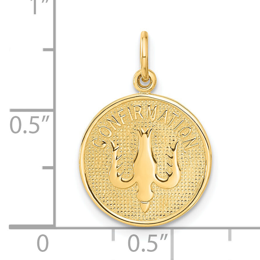 14k Confirmation w/Dove Medal Charm-C1450