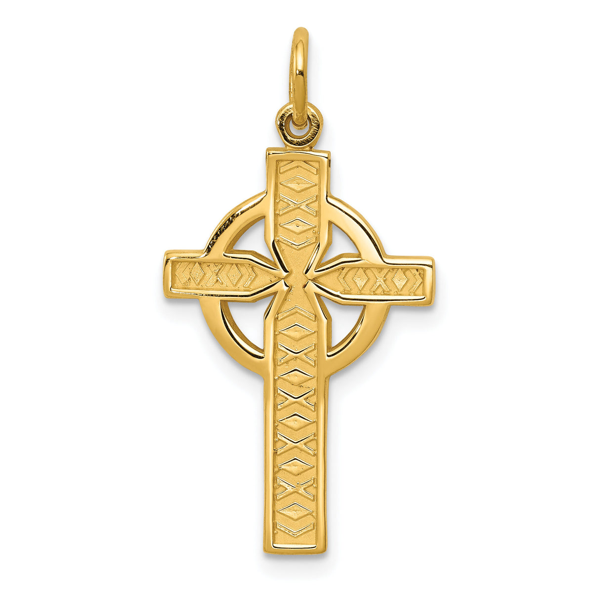 14k Celtic Cross Pendant-C1460