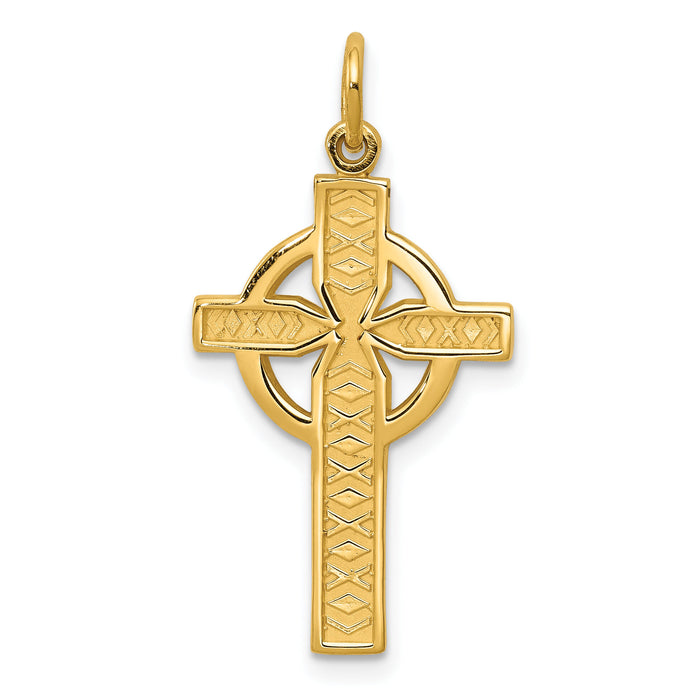 14k Celtic Cross Pendant-C1460