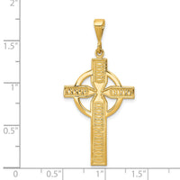 14k Celtic Cross Pendant-C1462