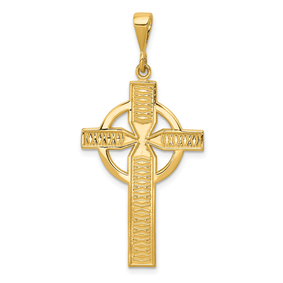 14k Celtic Cross Pendant-C1462