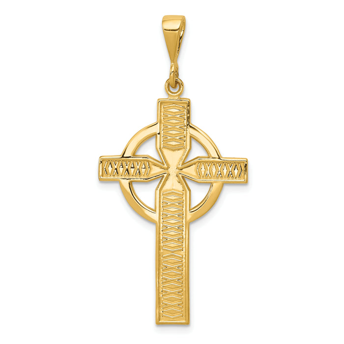 14k Celtic Cross Pendant-C1462