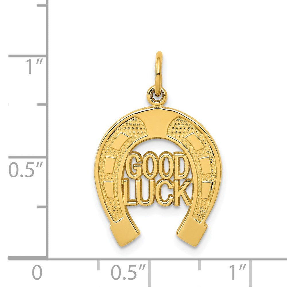 14k Horseshoe Good Luck Charm-C1463