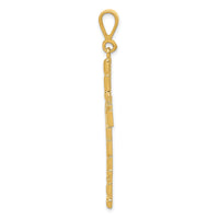 14k Nugget Style Cross Pendant-C1464