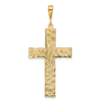 14k Nugget Style Cross Pendant-C1464