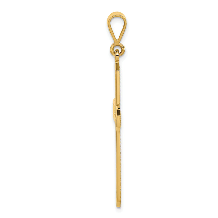 14k Cross Pendant-C1467