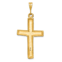14k Diamond-cut Cross Charm-C1491