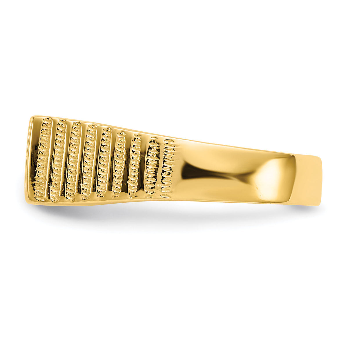 14k 15.0x7.0mm Open Back Mens Signet Ring-C1527