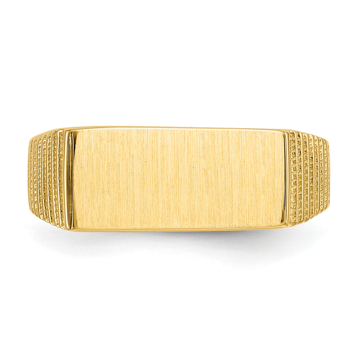 14k 15.0x7.0mm Open Back Mens Signet Ring-C1527