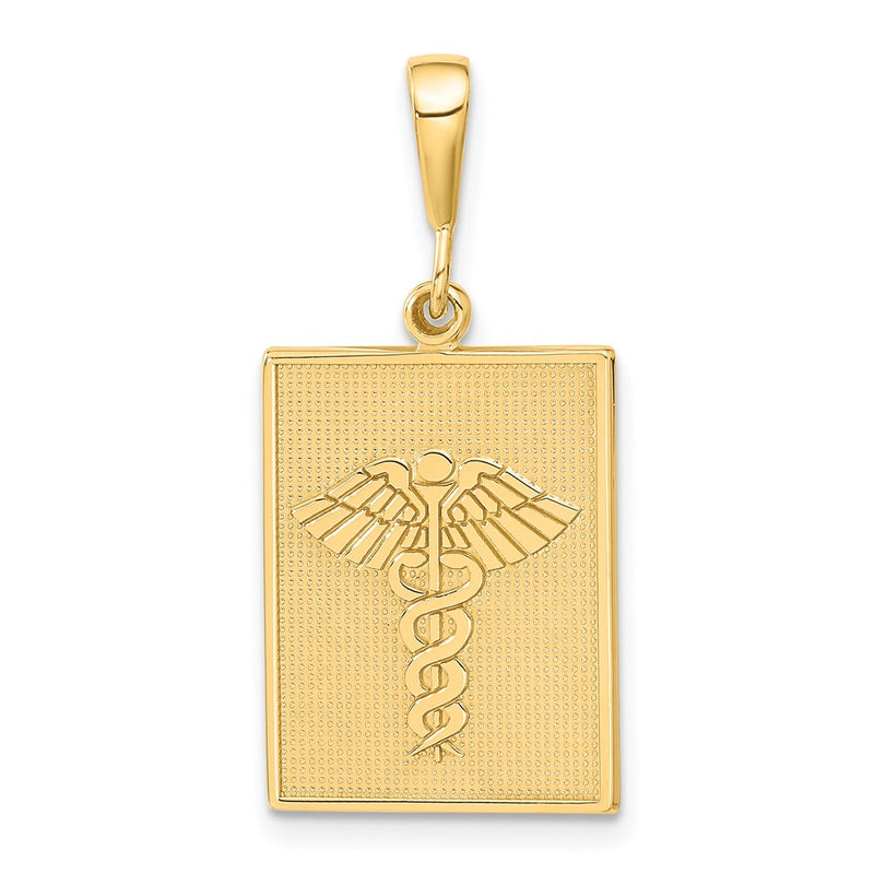 14k Caduceus Pendant-C1612