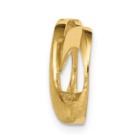 14k Infinity Figure Eight Polished and Textured Slide-C1615