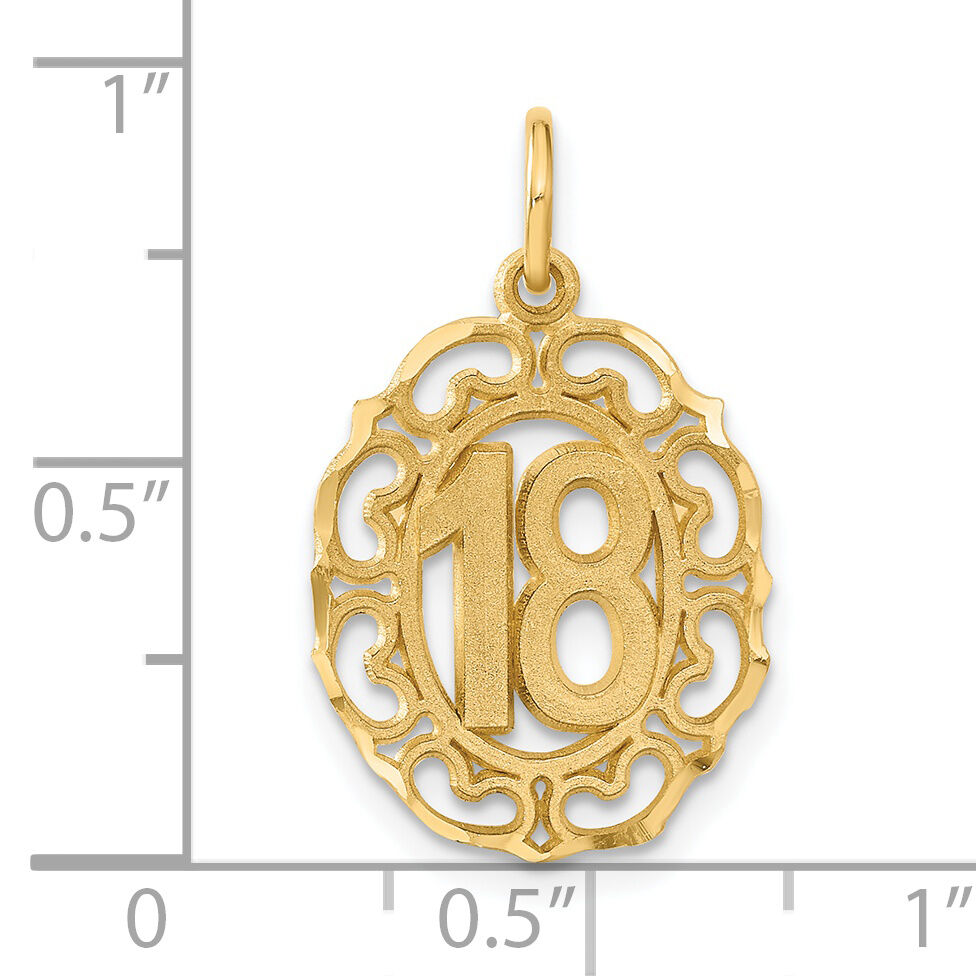 14k #18 Oval Pendant-C1667