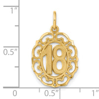 14k #18 Oval Pendant-C1667