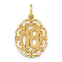 14k #18 Oval Pendant-C1667