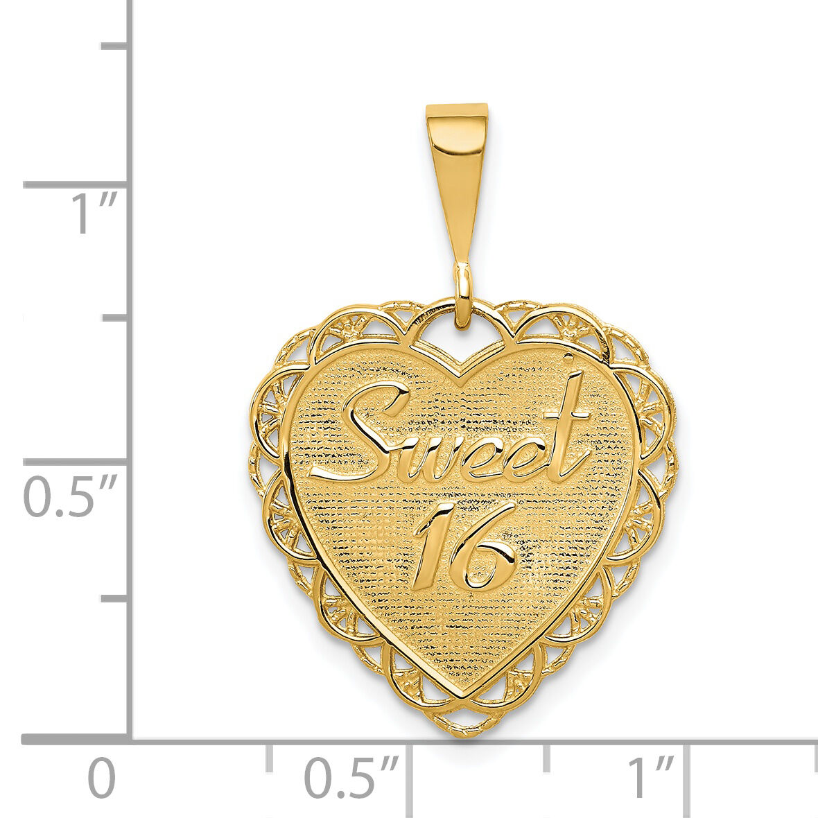 14k Reversible SWEET 16 Charm-C1669