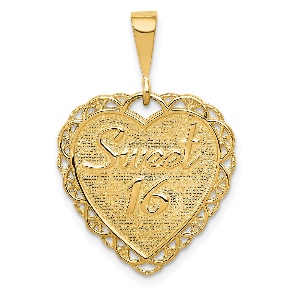 14k Reversible SWEET 16 Charm-C1669