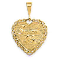 14k Reversible SWEET 16 Charm-C1669