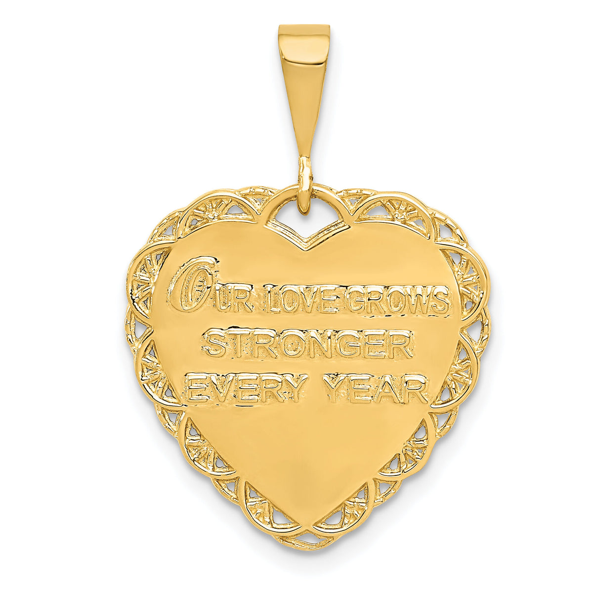14k Reversible 25th ANNIVERSARY Charm-C1672