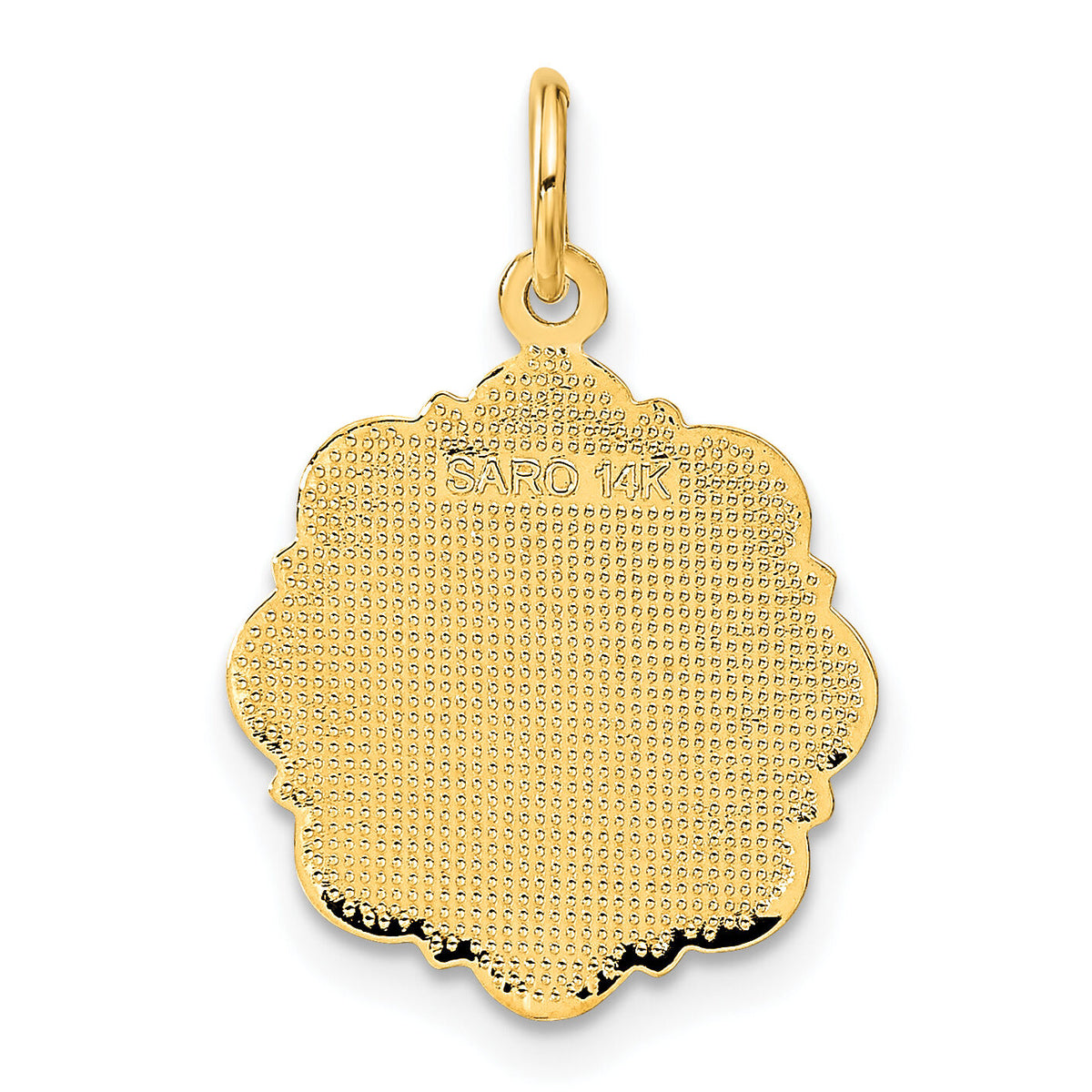 14k Bride and Groom Textured Back Charm-C1674