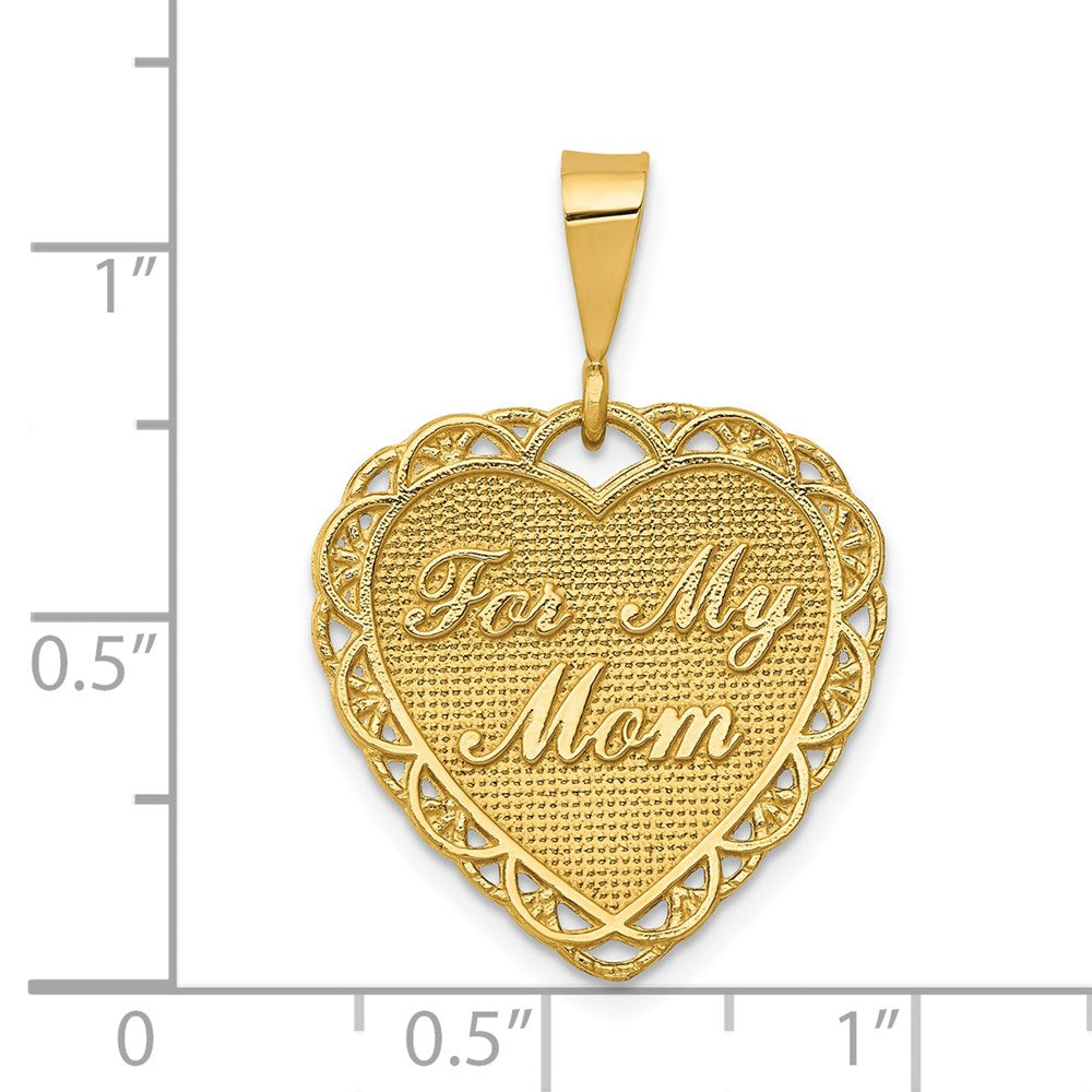 14k Reversible FOR MY MOM Charm-C1680