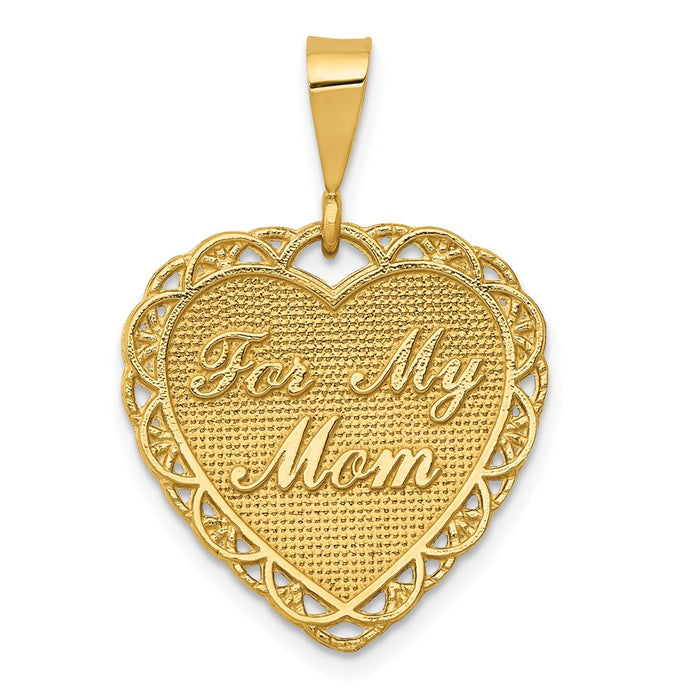 14k Reversible FOR MY MOM Charm-C1680